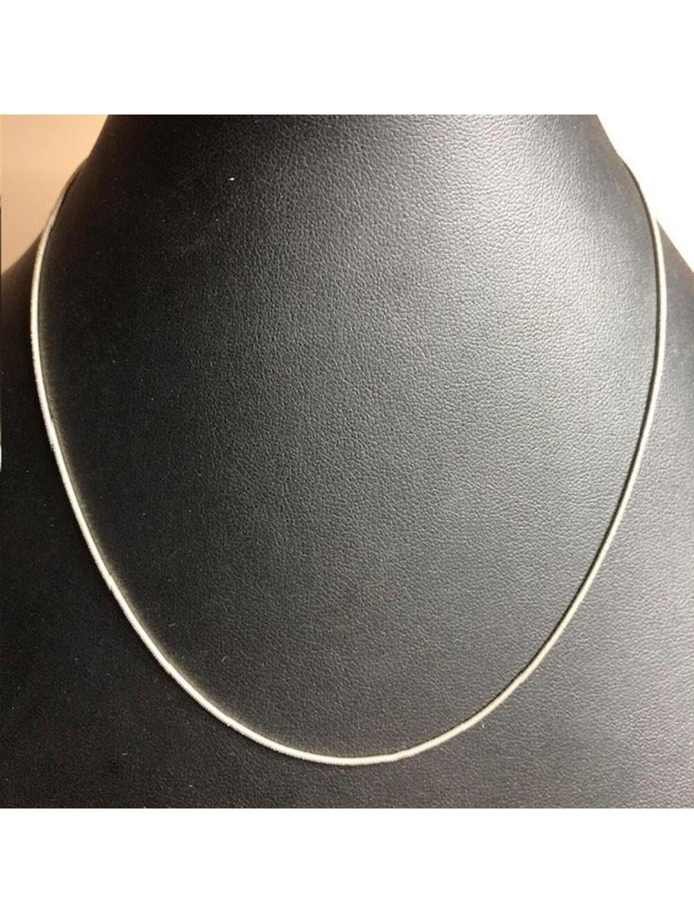 B3381 Sterling Silver 925 Snake Chain Necklace Flexible 3.7g 16"
